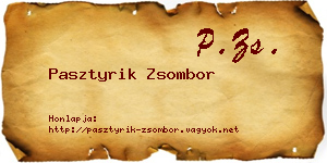 Pasztyrik Zsombor névjegykártya