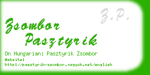 zsombor pasztyrik business card